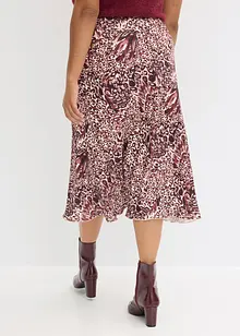 Saténová sukně se strukturou, bonprix