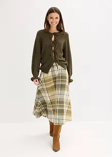 Oversize pletený kabátek z měkké vlněné směsi, bonprix