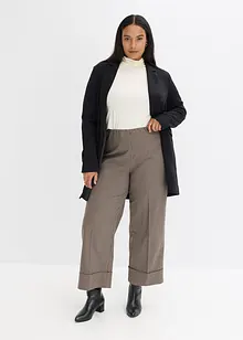 Kostkované kalhoty bez zapínání, bonprix