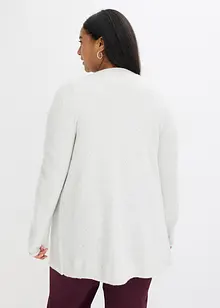 Krátký pletený kabát s pajetkami a lesklou přízí, bonprix