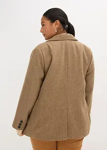 Blejzr se vzorem rybí kosti a s podílem vlny, bonprix