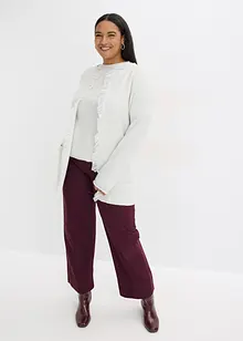 Krátký pletený kabát s pajetkami a lesklou přízí, bonprix