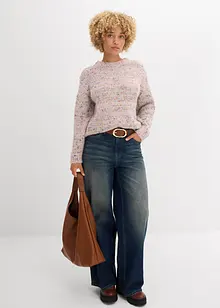 Oversize svetr z nopkové příze, bonprix