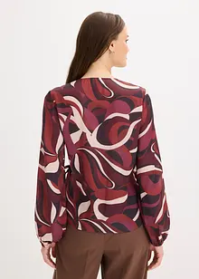 Zavinovací halenka ze splývavého saténu, bonprix