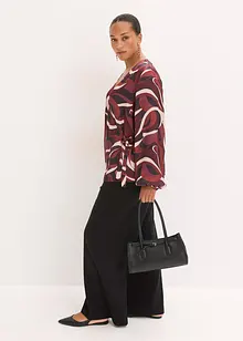 Zavinovací halenka ze splývavého saténu, bonprix