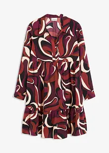 Tunikové šaty ze splývavého saténu, bonprix