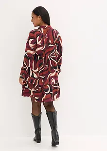 Tunikové šaty ze splývavého saténu, bonprix