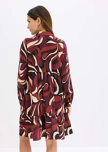 Tunikové šaty ze splývavého saténu, bonprix