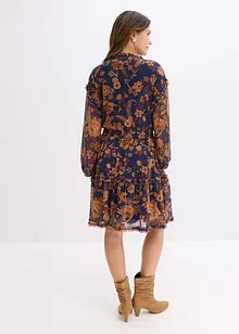 Tunikové šaty z jemné síťoviny, bonprix