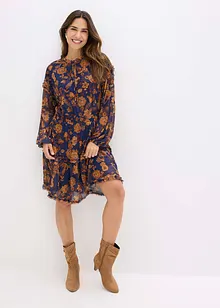 Tunikové šaty z jemné síťoviny, bonprix