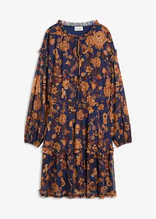 Tunikové šaty z jemné síťoviny, bonprix