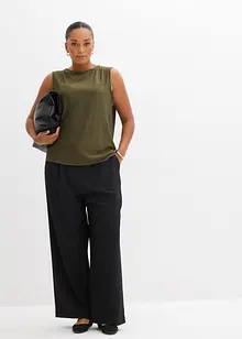 Top ze strukturovaného materiálu se zmačkanou úpravou, bonprix