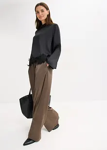 Halenka ze splývavého saténu, bonprix