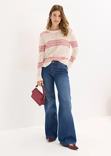 Volně pletený svetr s podílem vlny a alpaky, bonprix