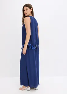 Dlouhé šaty z jemného žoržetu s pajetkami, bonprix