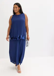 Dlouhé šaty z jemného žoržetu s pajetkami, bonprix