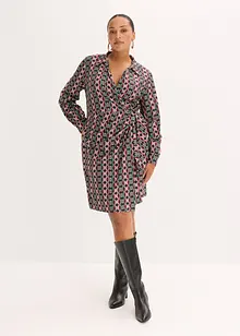 Zavinovací šaty ze strukturovaného žerzeje, bonprix