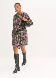 Zavinovací šaty ze strukturovaného žerzeje, bonprix