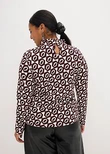 Triko se stojáčkem a strukturou, bonprix