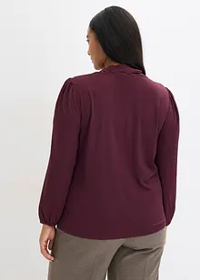 Strukturované triko s odnímatelnou vázačkou, bonprix