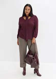 Strukturované triko s odnímatelnou vázačkou, bonprix