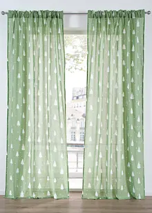 Záclona z organické bavlny (1 ks v balení), bonprix