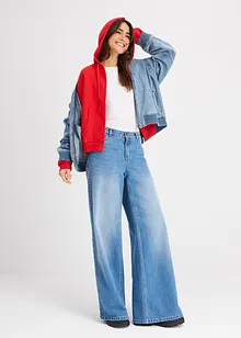 Oversize mikina na zapínání, bonprix