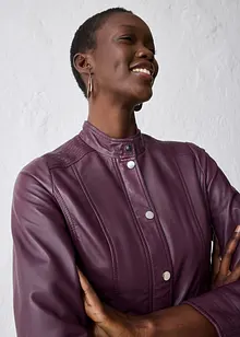 Kožená bunda z napa jehnětiny, bonprix