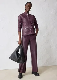 Kožená bunda z napa jehnětiny, bonprix