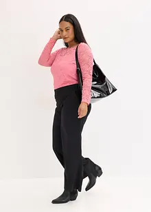 Krajkové tričko s dlouhým rukávem, bonprix