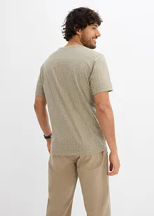 Tričko s drobným potiskem, z čisté organické bavlny, bonprix