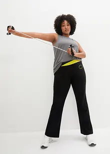 Sportovní bavlněné kalhoty se strečem, Bootcut, bonprix