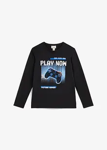 Triko s dlouhým rukávem, z čisté organické bavlny, bonprix