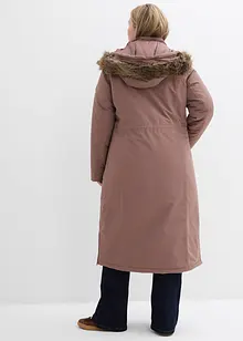 Nepromokavý outdoorový kabát s umělou kožešinou, bonprix