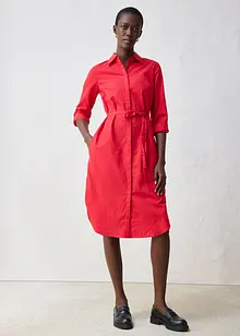 Košilové šaty s podílem hedvábí, bonprix