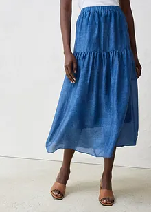 Dlouhá sukně s podílem hedvábí, bonprix