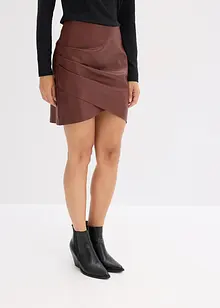 Krátká sukně z umělé kůže, bonprix