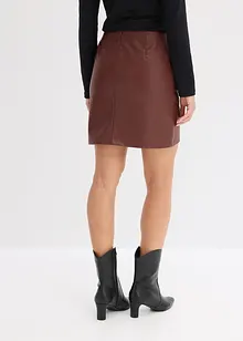 Krátká sukně z umělé kůže, bonprix