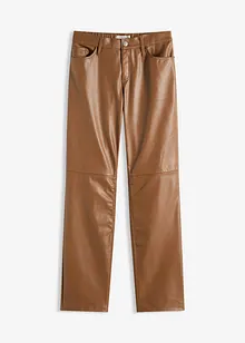 Kalhoty z umělé kůže, s pohodlným pasem, bonprix