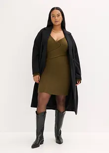 Pletené šaty z viskózové směsi, bonprix