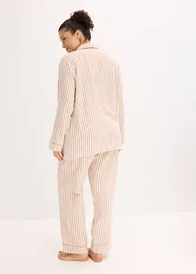 Tkané flanelové pyžamo s dárkovou taštičkou, bonprix