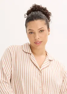 Tkané flanelové pyžamo s dárkovou taštičkou, bonprix