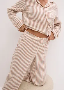 Tkané flanelové pyžamo s dárkovou taštičkou, bonprix