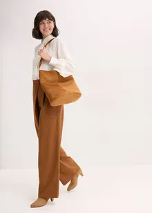 Halenka s vázačkou, ze splývavého saténu, bonprix