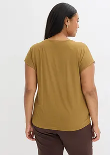 Tričko z kombinace tkanin, bonprix