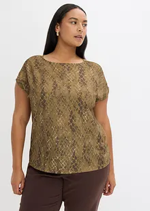 Tričko z kombinace tkanin, bonprix