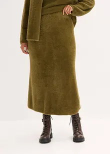 Pletená sukně z měkoučké péřové příze, bonprix