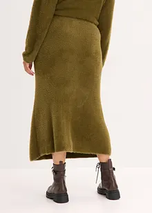 Pletená sukně z měkoučké péřové příze, bonprix