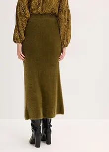 Pletená sukně z měkoučké péřové příze, bonprix