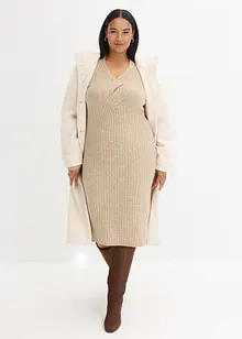 Pletené šaty s podílem vlny, bonprix